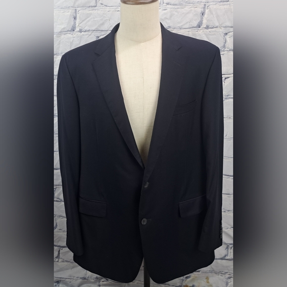Samuelsohn Other - Samuelsohn Performance Men's Sport Coat Blazer Gable Super 130s Dark Navy 46L